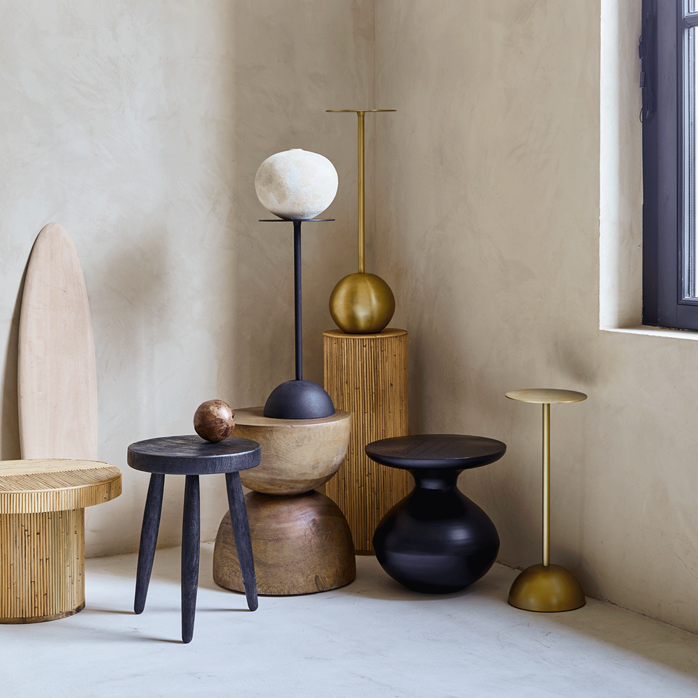 UNC- Side Table Black S - 54 cm high