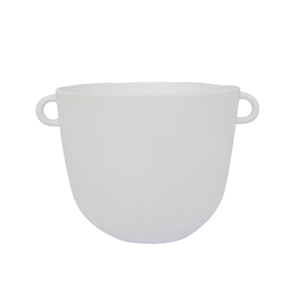 UNC- Decorative Pot Confit White - 30cm high