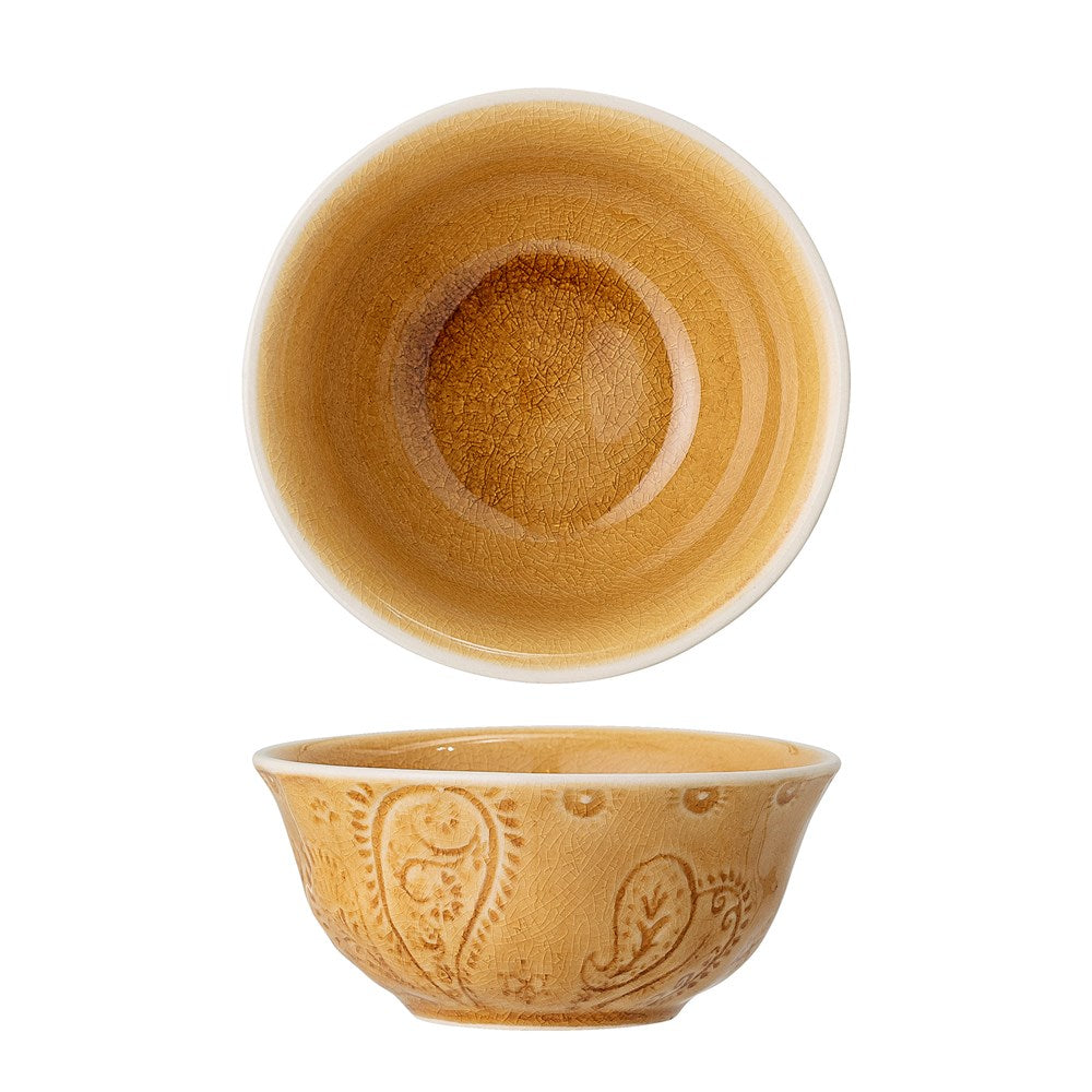 Bloomingville - Rani Bowl, Yellow, Stoneware