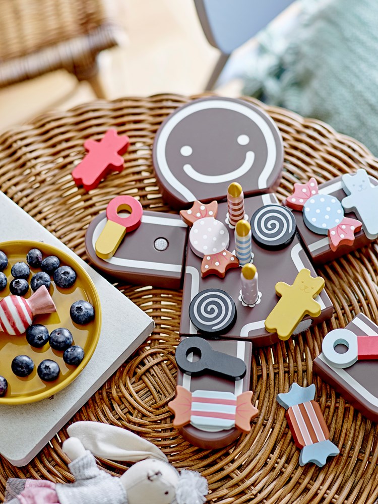 Bloomingville-Tala Play Set, Food, Brown, MDF