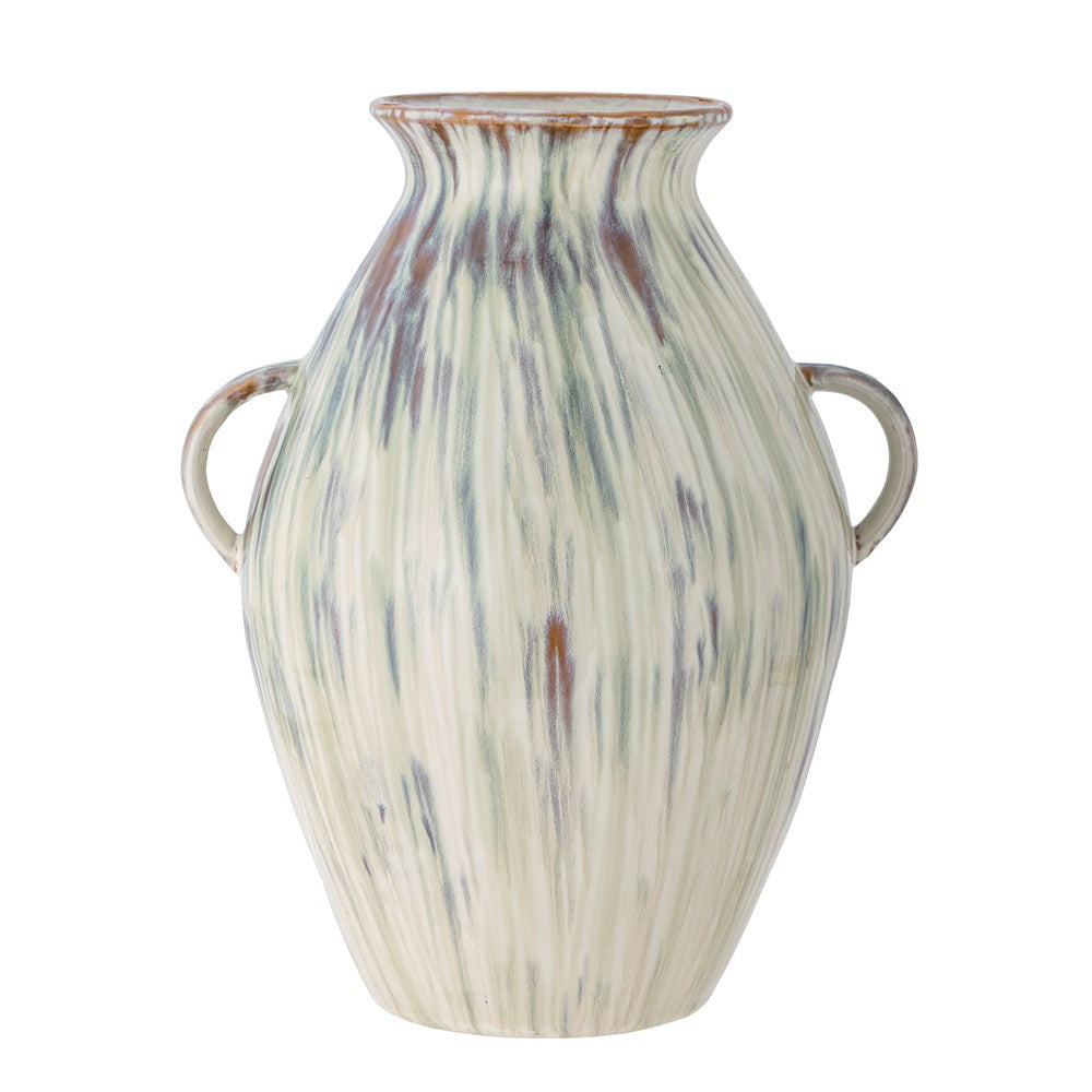BLOOMINGVILLE-Sanella Vase, Green, Stoneware