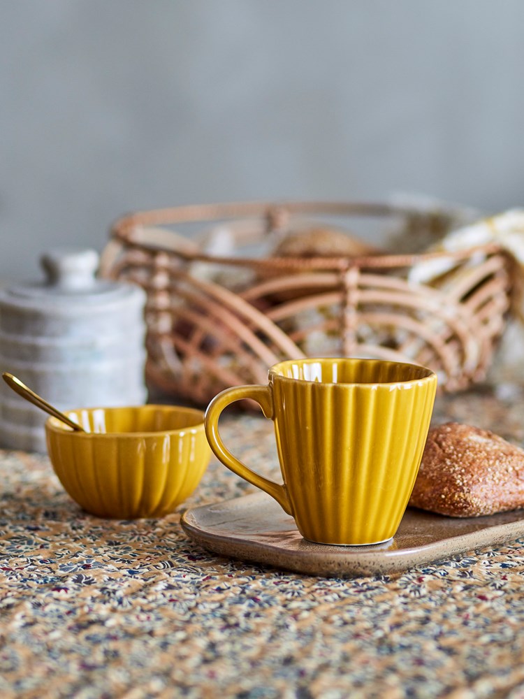 BLOOMINGVILLE-Latina Mug MUSTARD