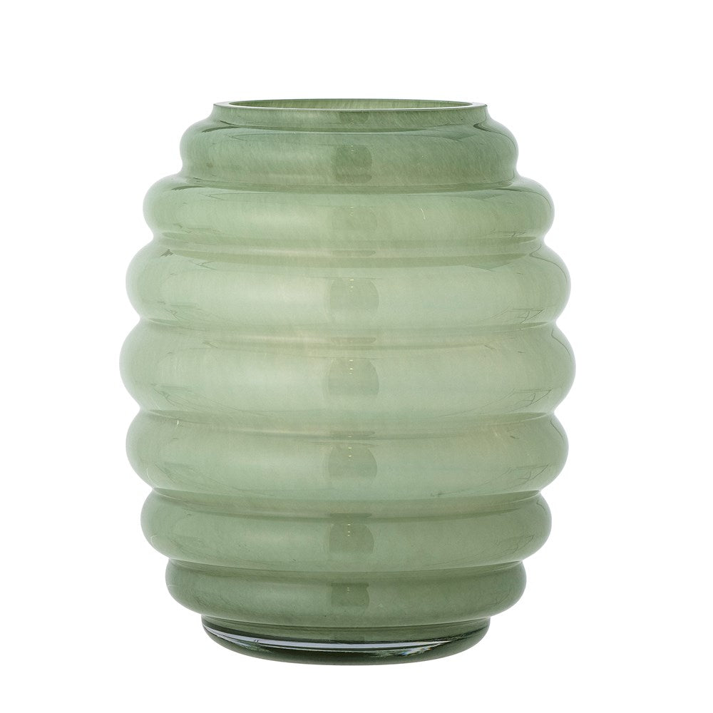 Bloomingville-Saihah Vase, Green, Glass