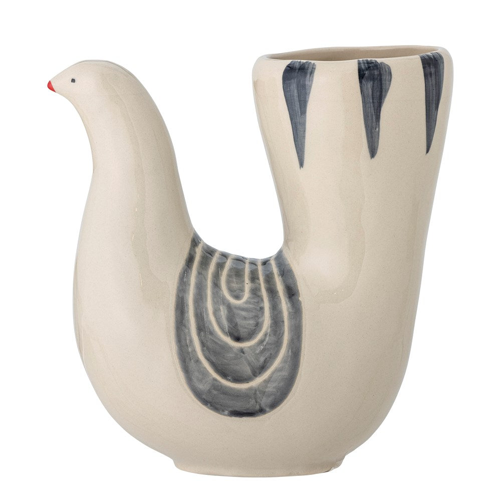 Bloomingville-Trudy Vase, White, Stoneware
