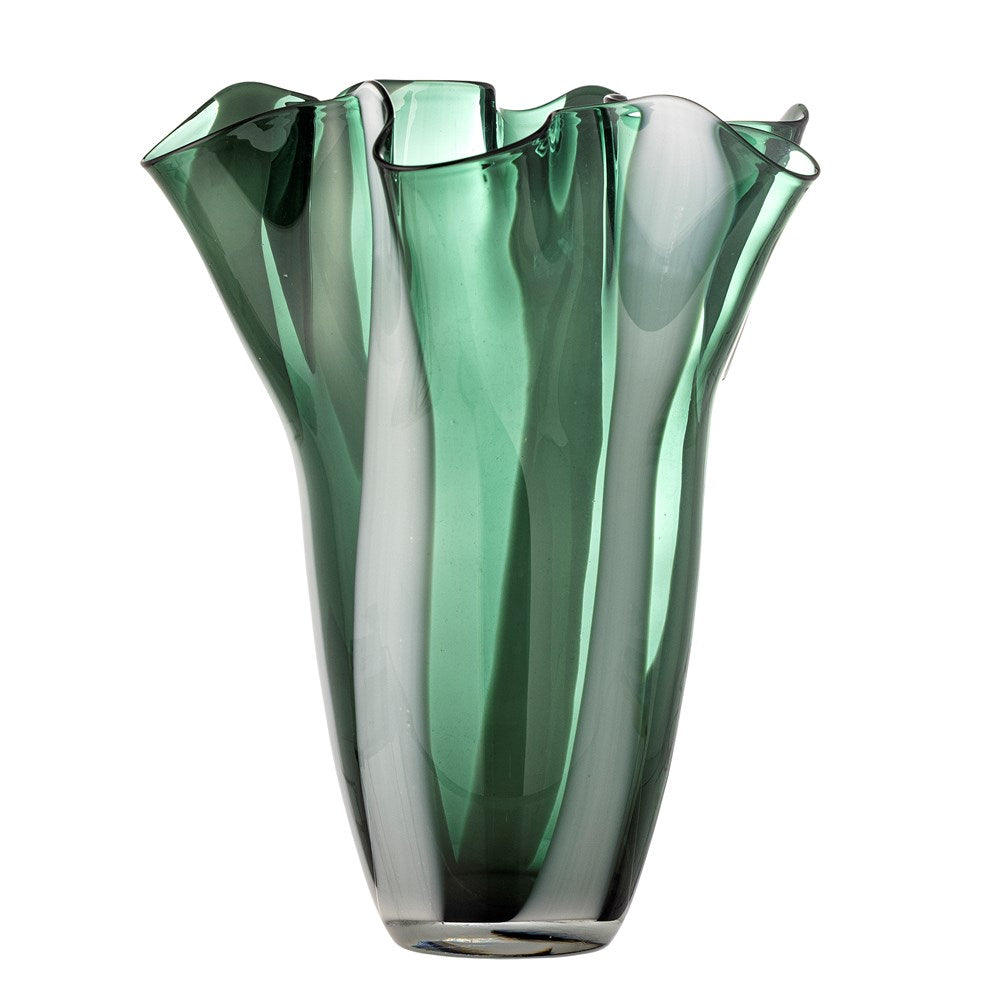 Lettice Glass Vase - Green