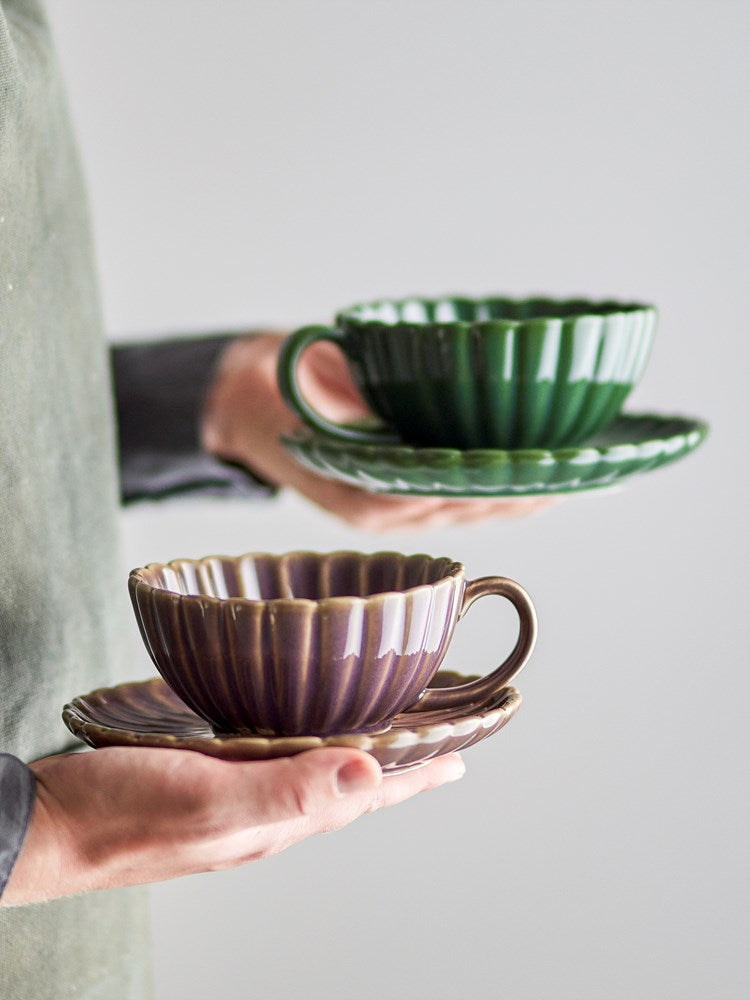 BLOOMINGVILLE-Latina Cup w/Saucer Rose