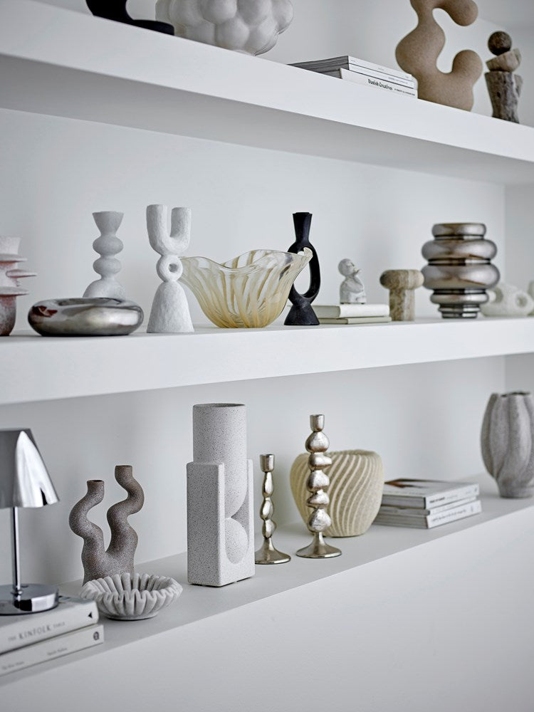 BLOOMINGVILLE - Zorya Vase, Silver, Glass