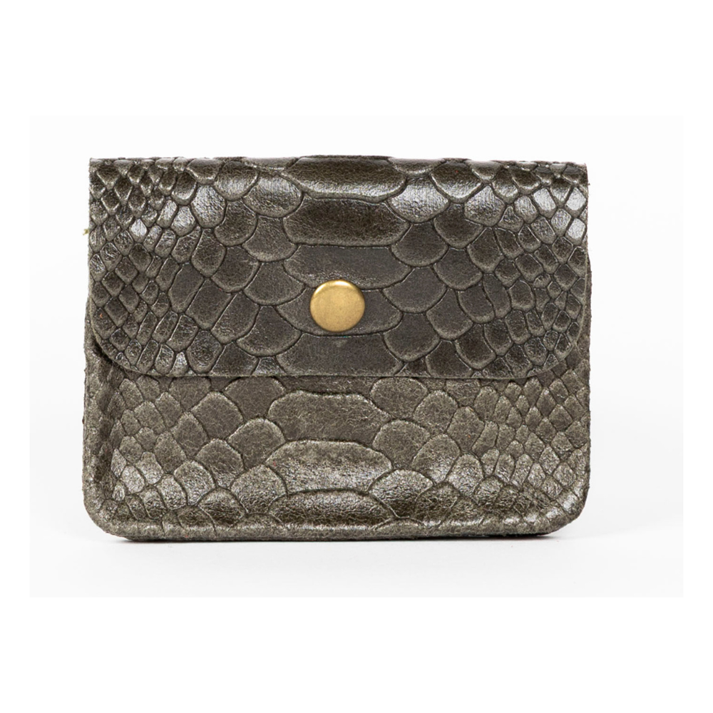 MAISON FANLI - SNAKE Coin Purse Khaki