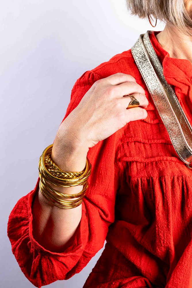 Buddhist Bracelet Braid - LIGHT GOLD