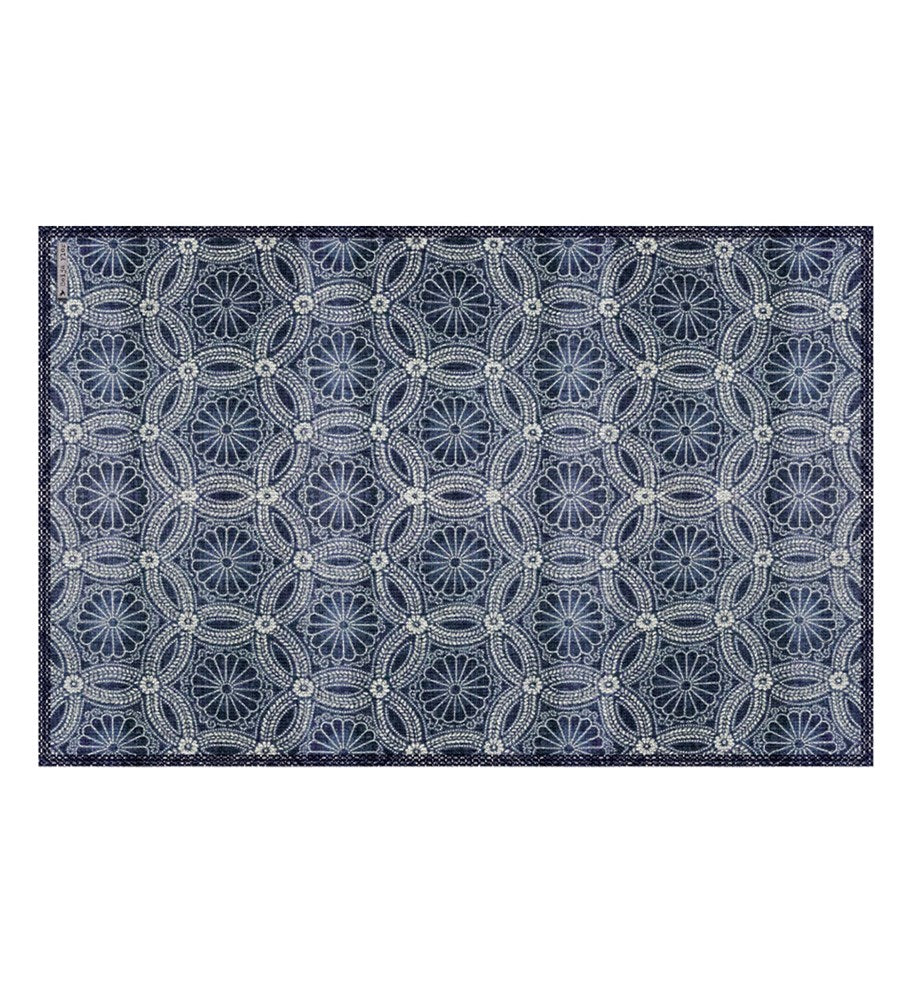 BEIJA FLOR- Royal Indigo Lace Vinyl Placemat