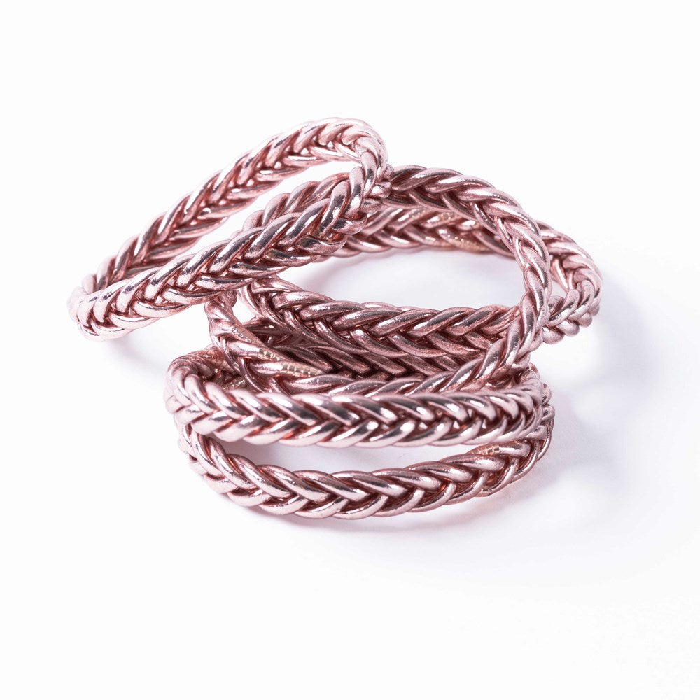 Buddhist Bracelet Braid - ROSE GOLD