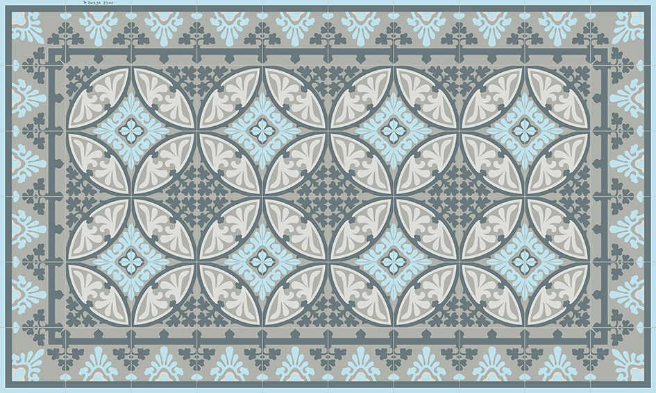 BEIJA FLOR- Barcelona Blue vinyl mat