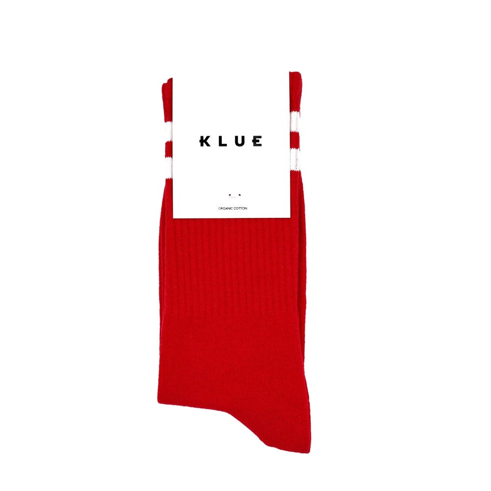 KLUE Organic cotton Tennis socks | Red | Size: 36/40
