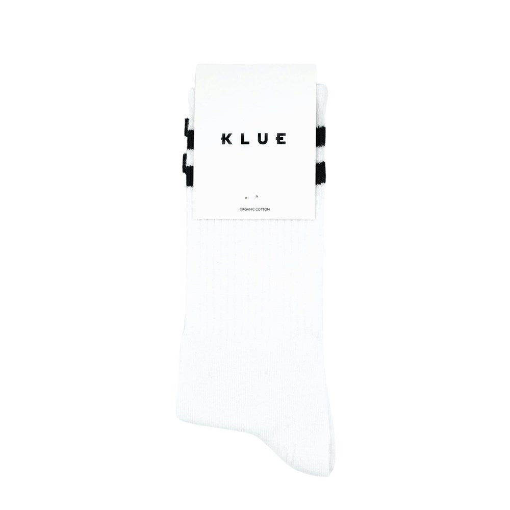 KLUE Organic cotton Tennis socks | White&Black | Size: 36/40