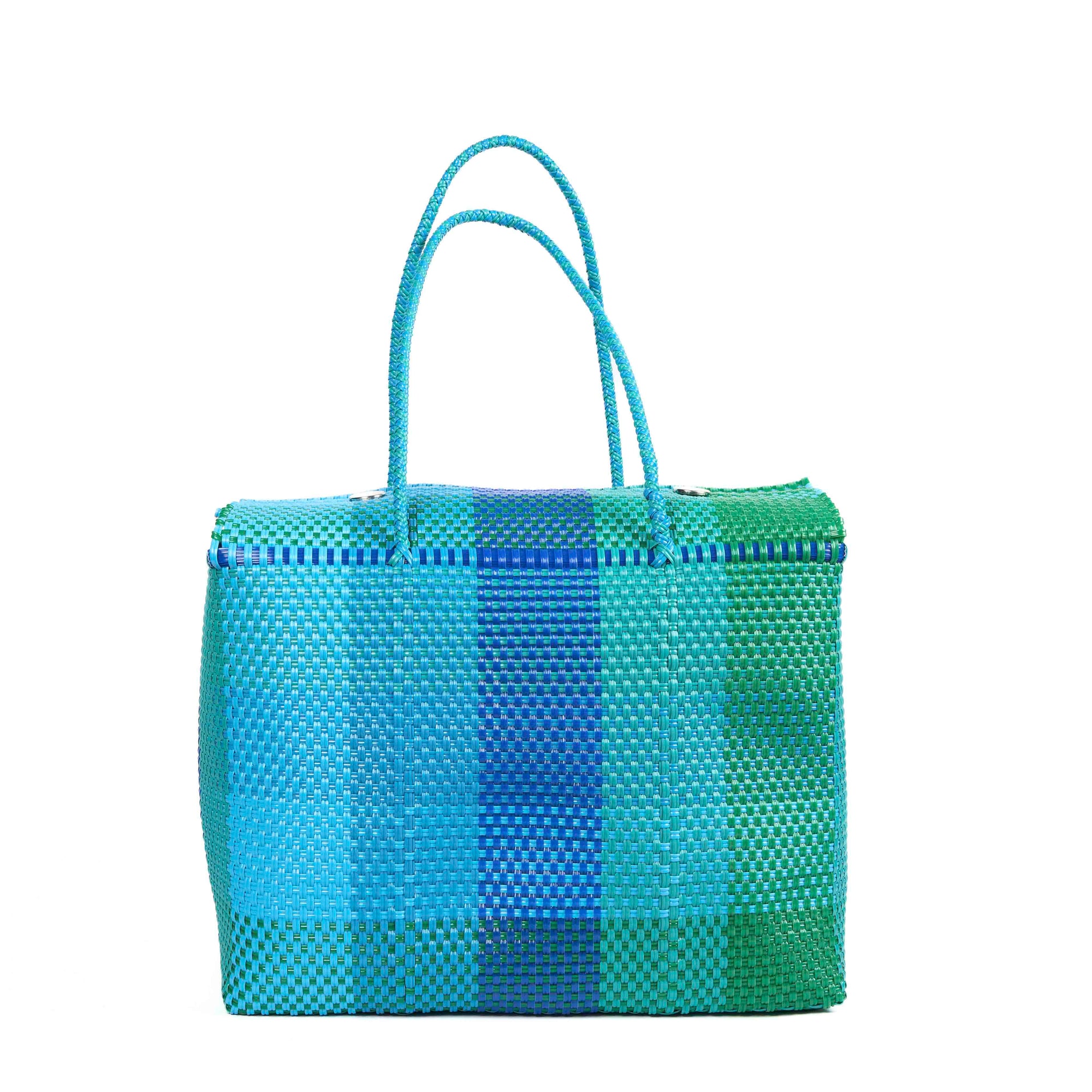 BAHIA - CARLA Blue Large Carryall Basket
