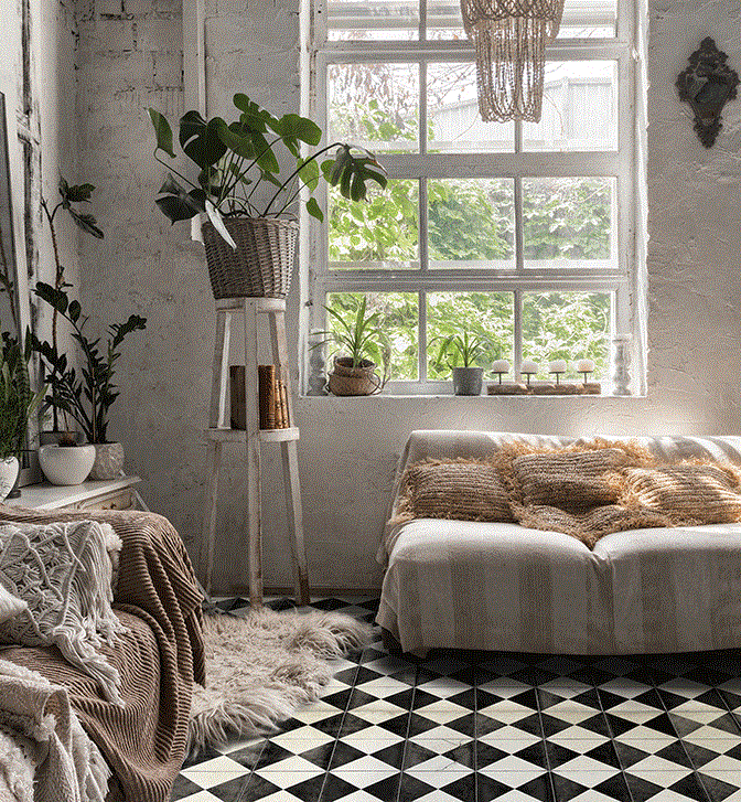 BEIJA FLOR- CHESS Modu Vinyl Rug