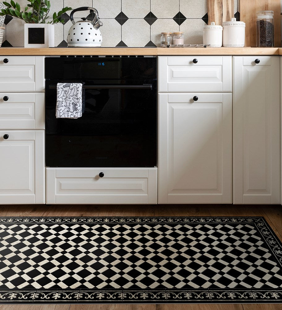 BEIJA FLOR- Diamond Antique Floor Vinyl Rug