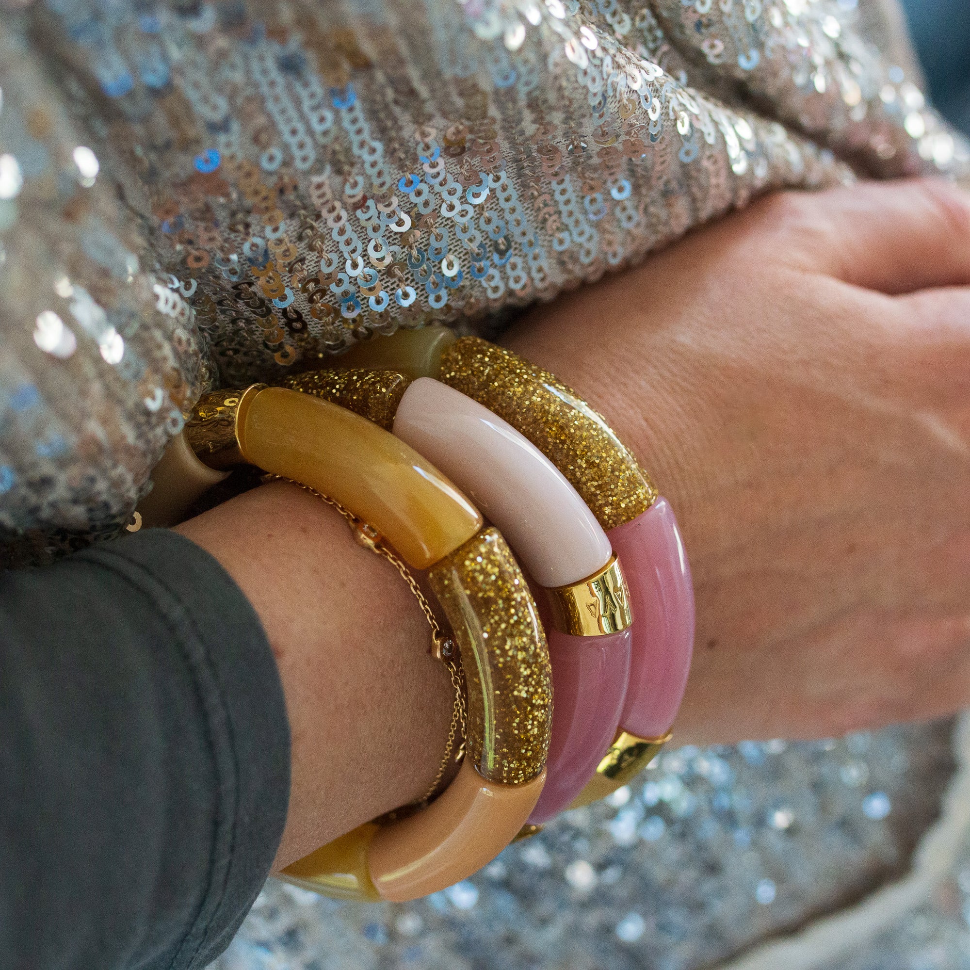 PARABAYA-ESPUMA DOCE Bangle-Set of 3