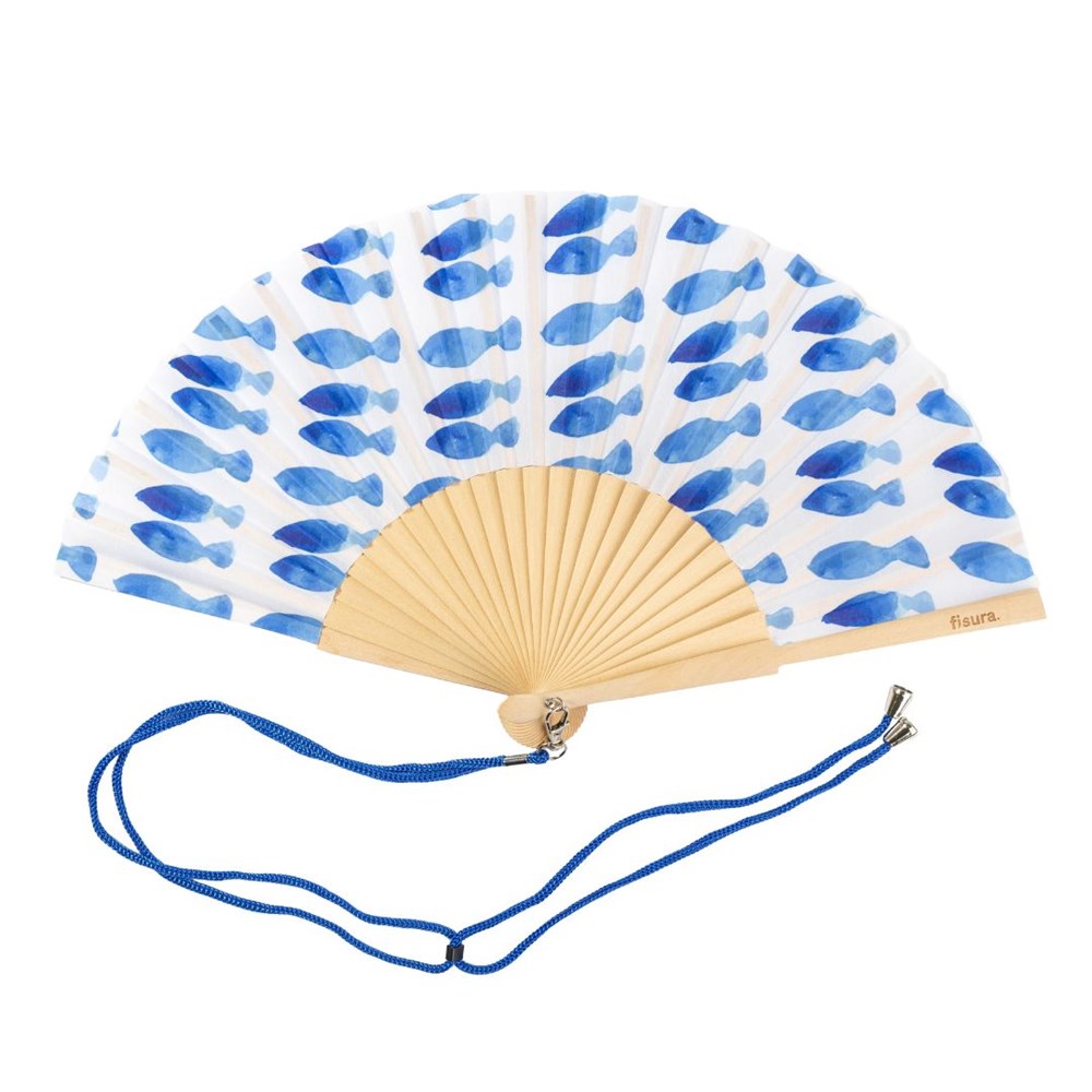 Hand Fan w/ Gift Box Fishes