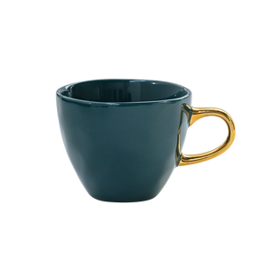 UNC-Good Morning Coffee Cup Blue Green -d.8.5 cm