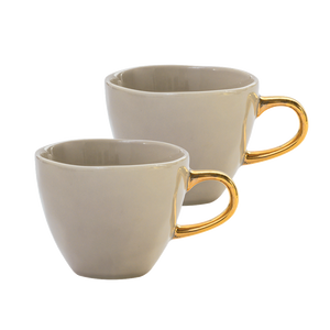 UNC-Good Morning Coffee Cup Gray Morn, set of 2, Giftpack