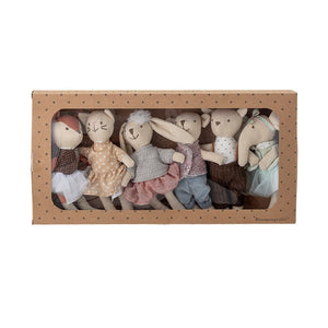 BLOOMINGVILLE - Set of 6 soft dolls - Frenchbazaar -Bloomingville