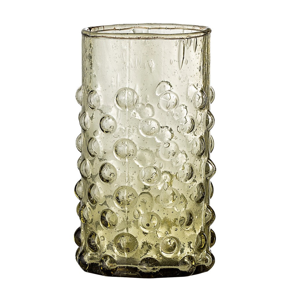 BLOOMINGVILLE - Freja Drinking Glass, Green, Glass - Frenchbazaar -Bloomingville