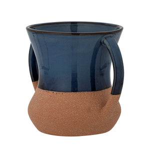 Devi Vase, Blue, Stoneware