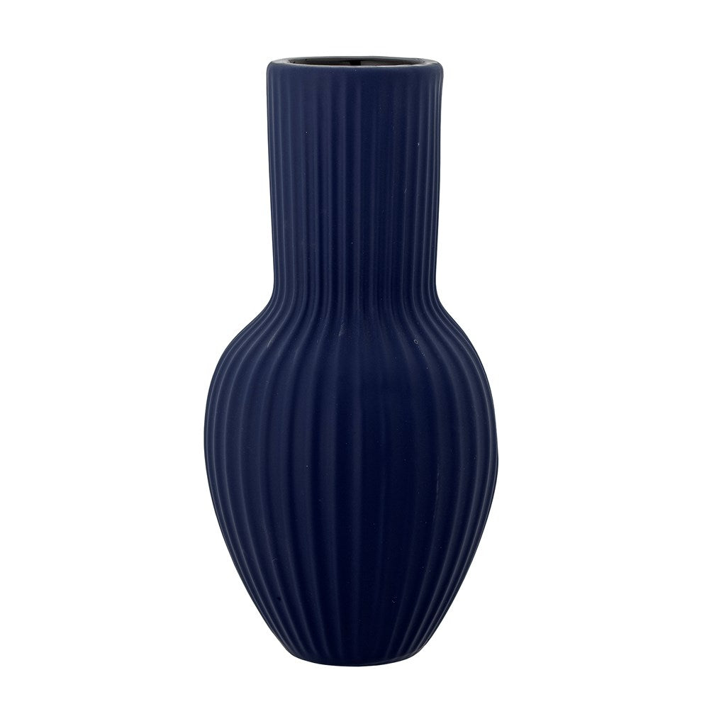 BLOOMINGVILLE -Christal Vase, Blue, Stoneware