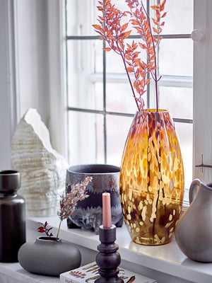 BLOOMINGVILLE - DARAZ Vase, Brown, Glass