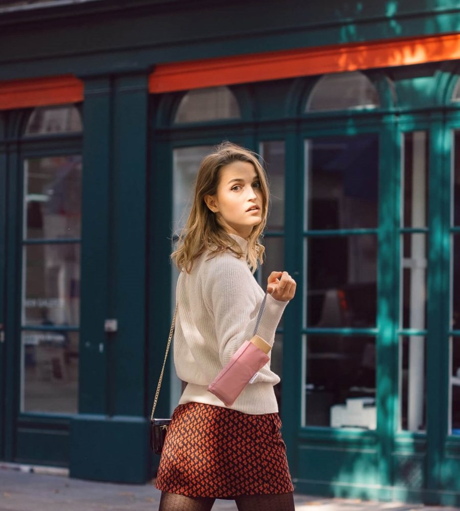 ANATOLE - Pink folding micro-umbrella MADELEINE