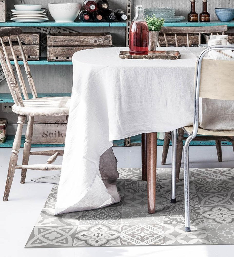 BEIJA FLOR-  ECLECTIC NATURAL ANTIQUE Vinyl Rug