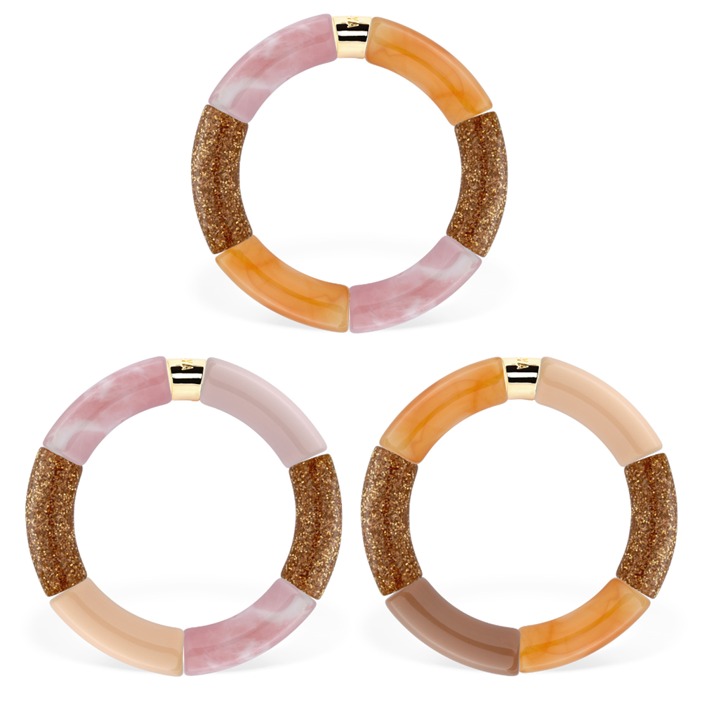 PARABAYA-ESPUMA DOCE Bangle-Set of 3