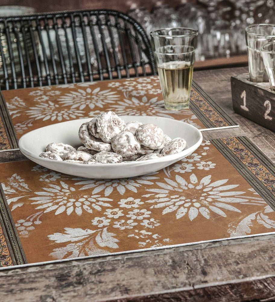 BEIJA FLOR - BOHEMIAN GARDEN HAZEL Rectangular Vinyl Placemat
