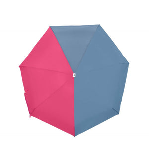 ANATOLE - Bicolour micro-umbrella JACQUELINE stone blue & pink