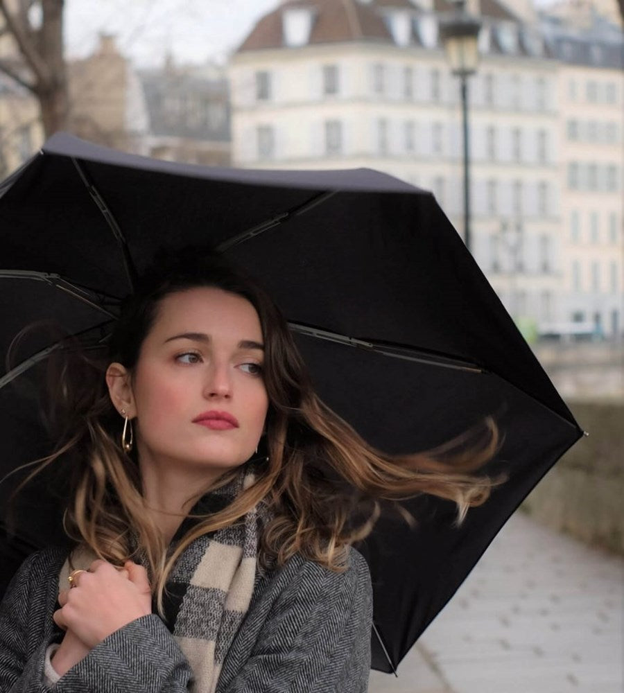 ANATOLE - Black micro-umbrella JANE
