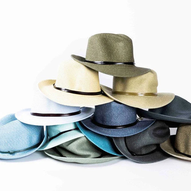 Travaux en cours Borsalino summer hats in many different colours, stylish and timeless