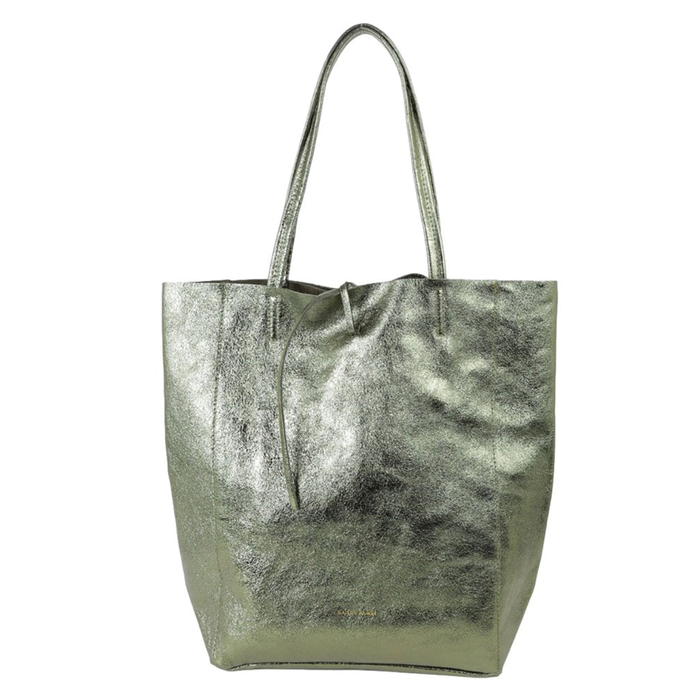 MAISON FANLI - Large Tote METALLIC KHAKI