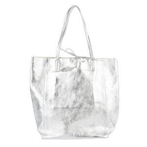 MAISON FANLI - Large Tote METALLIC SILVER