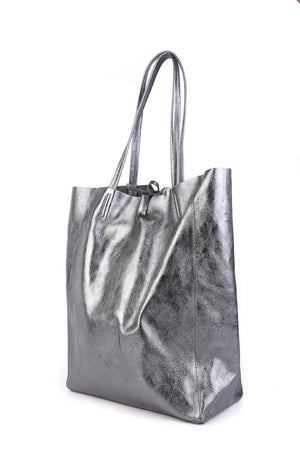 MAISON FANLI - Large Tote METALLIC GREY