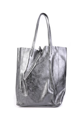 MAISON FANLI - Large Tote METALLIC GREY