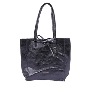 MAISON FANLI - Medium Tote METALLIC MARINE