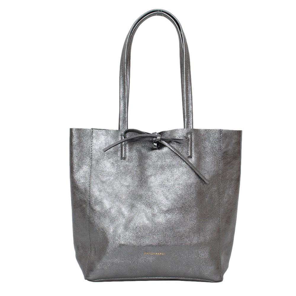 MAISON FANLI - Medium Tote METALLIC GREY