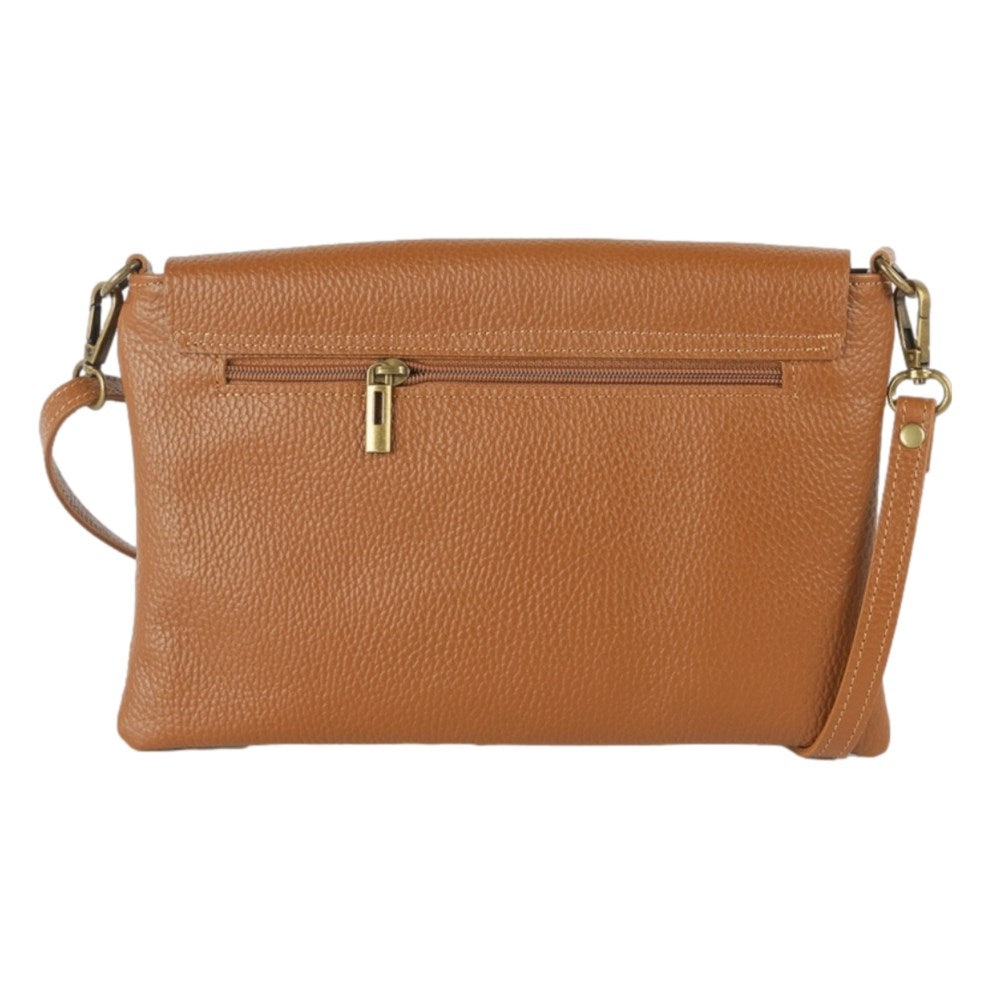 MAISON FANLI - Leather Cross Body Bag CARAMEL