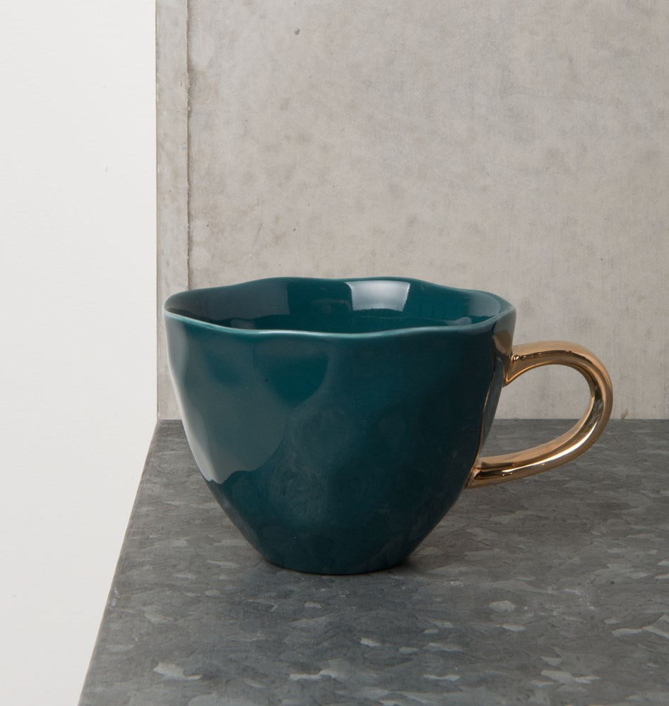 UNC-Good Morning Tea Cup Blue Green -d.11 cm