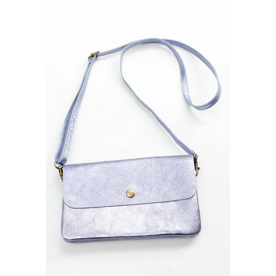 MAISON FANLI - LINE METALLIC-LILAC Clutch Cross Body