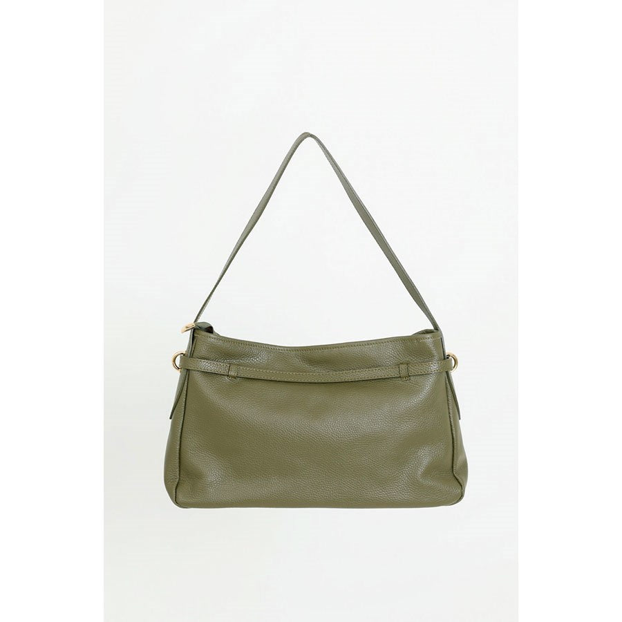 MAISON FANLI Victor Suede Handbag - Khaki
