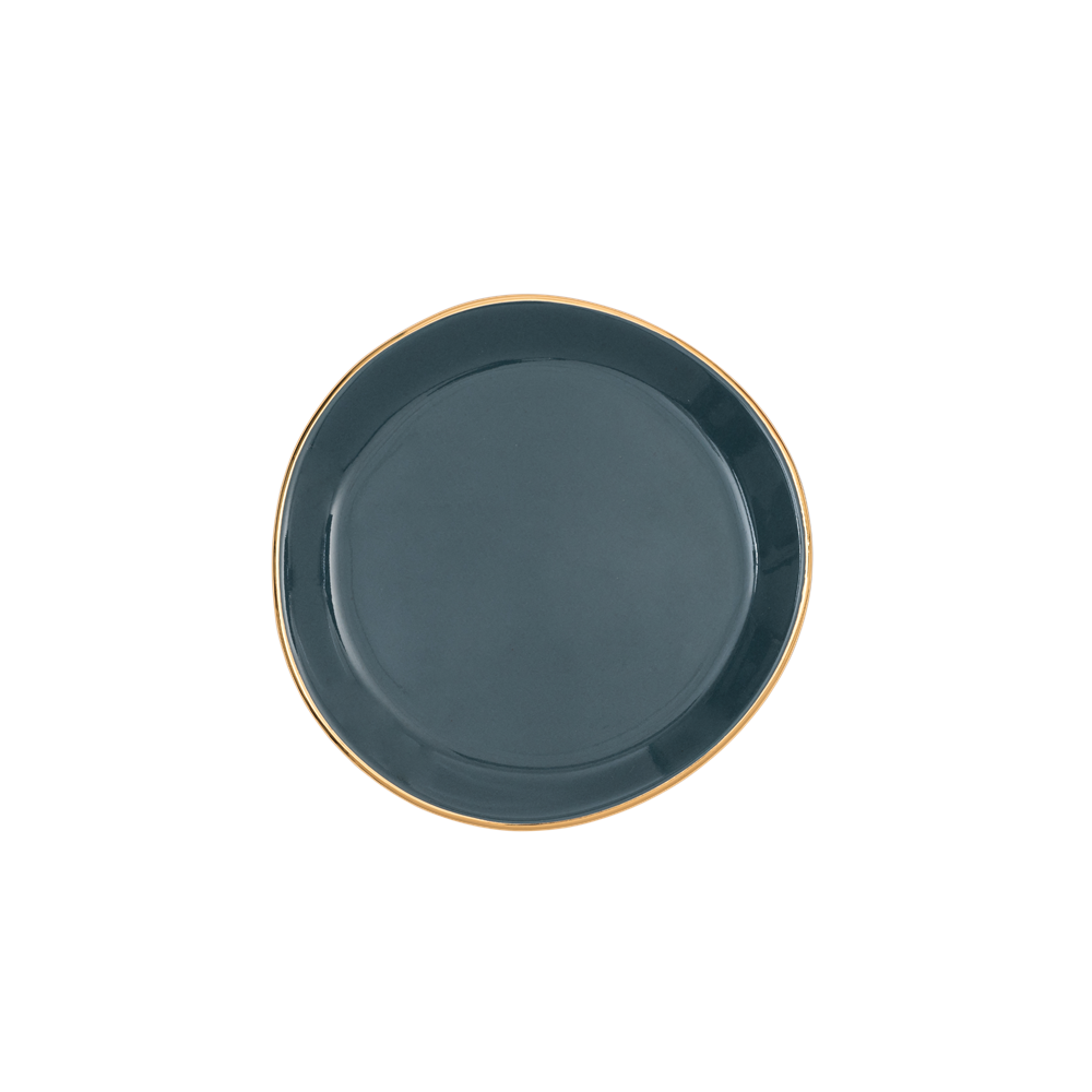  UNC-Good Morning Plate Small, Blue Green 9 cm diam.
