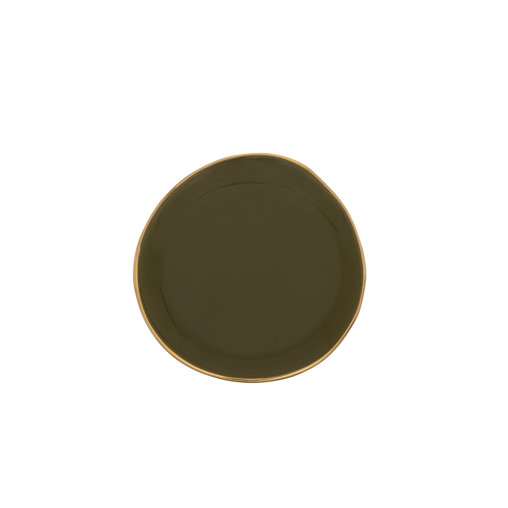UNC- Good Morning small plate fir green, Ø9 cm