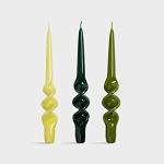 KLEVERING-Candle alpha greens set of 3